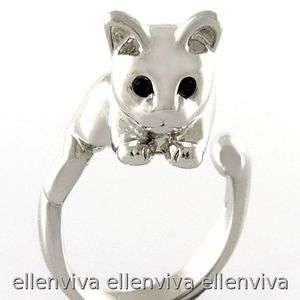 Cute Kitten Cat Animal Ring Size 5 6 New #rg204sv5  