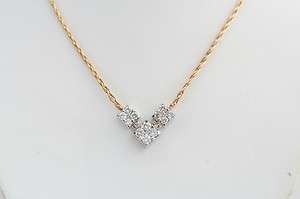   Tone 1/2 ctw ct Diamond Cluster Necklace 18 Chain YG WG Dainty Star