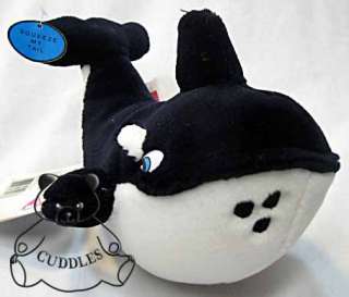 Free Willy Whale Dakin Plush Toy Stuffed Animal Killer Orca Cute 
