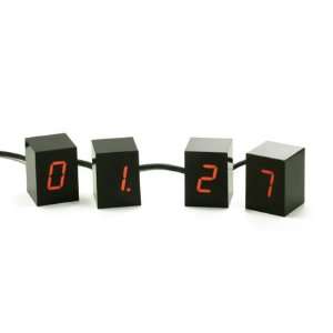  Jonas Damon Numbers Clock Black   Red LED