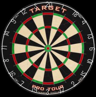 A180 TARGET PRO TOUR CHAMPIONSHIP DART BOARD WITH LOGOS  