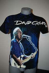 David Gilmour Pink Floyd Concert T Shirt Psychedelic  