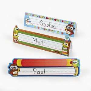  Welcome Owl Name Tag Tents   Teacher Resources & Name Tags 