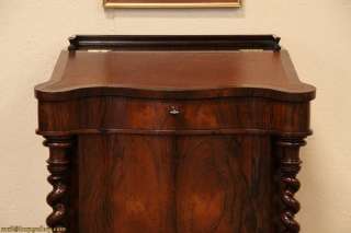 Victorian Rosewood Ship Captains Davenport Desk  