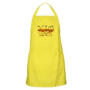    Apron Lemon Cool Flamingos with Sunglasses 