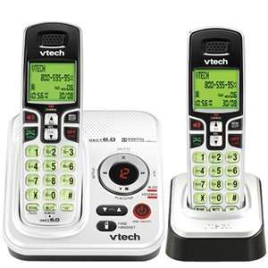  New Vtech DECT 6.0 Cordless Phone W/ 2 Handsets 14 Minutes 