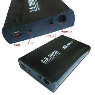 USB 2.0 SATA EXTERNAL HARD DISK DRIVE HDD CASE Black  