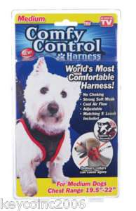TELEBRANDS COMFY CONTROL DOG HARNESS medium  