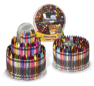   that is easy to access convenient tower design with 150 crayons this