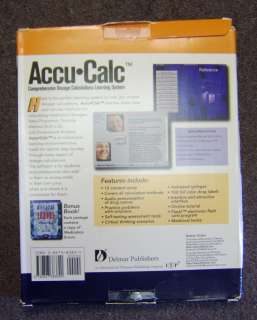 Accu Calc Comprehensive Dosage Calculation System CD PK  
