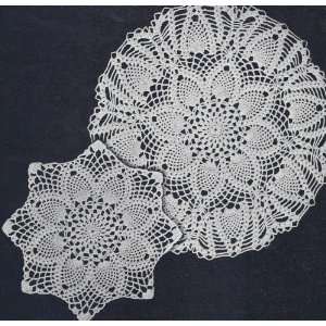  Vintage Crochet PATTERN to make   2 Pineapple Doily Motifs 