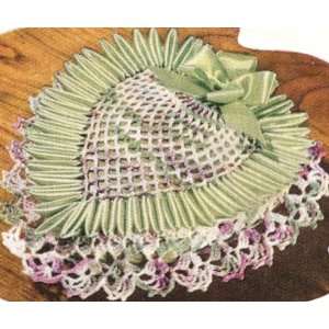 Vintage Crochet PATTERN to make   Pineapple Heart Pin Cushion Trinket 