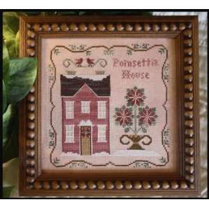  Poinsettia House   Cross Stitch Pattern Arts, Crafts 