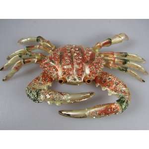  Crystal Jeweled Trinket Box   Crab J5A7