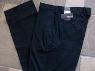 NEW KENNETH COLE BLACK DRESS PANTS MENS 36X32 FINE PINSTRIPE STYLE 