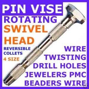 PIN VISE SWIVEL HEAD 4 COLLET Twist Wire Drills TAPPING  