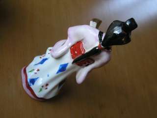   Japanese Porcelain Geisha Woman Figurine Statue 10 Color Drum Fan