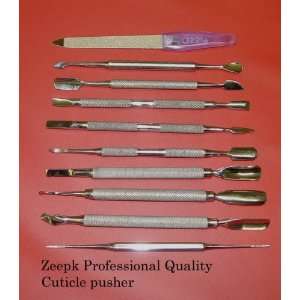  Zeepk 10 Professional cuticle Pusher & Cleaner, Manicure 