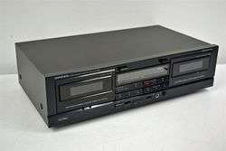 Onkyo Stereo Dual Cassette Deck Tape Player Recorder TA W200  