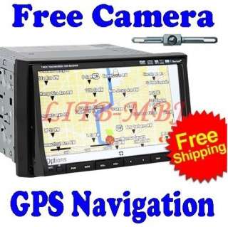 BOSS 7Digital HD LCD Screen 2Din In Car DVD Player GPS+Rear Camera 