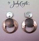 Jody Coyote Earrings JC0323 new hypoallergenic circle d