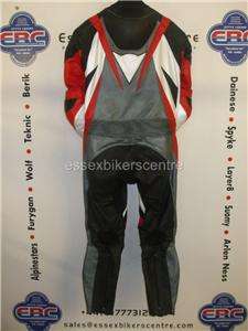 Dainese Monza Red One Piece Race Leathers EU 52 UK 42 High Spec Suit 