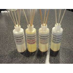 AMBER ROSE REED DIFFUSER OIL FOR HOME FRAGRANCE WITH REED STICKS 4 OZ 