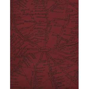 Andrew Martin International   Traveller Red Wallpaper