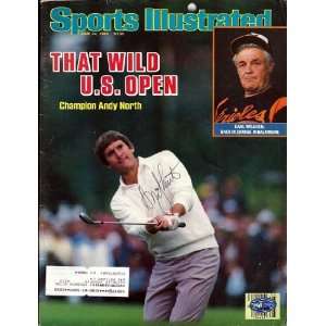  Andy North Autographed/Hand Signed Sports Illustrated PSA 