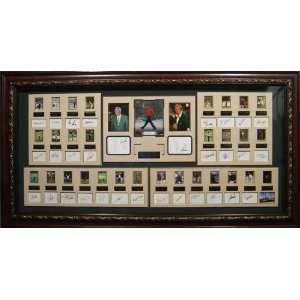  Masters Champions 1957 2010 Autographed Framed Display 