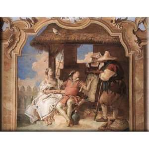 Angelica and Medoro with the Shepherds 16x12 Streched Canvas Art by 