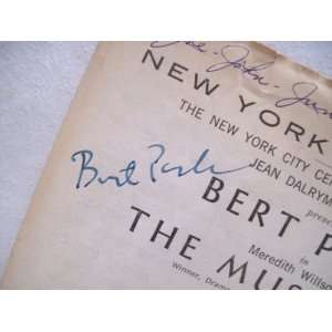  Parks, Bert Theatre Program Signed Autograph The Music Man 