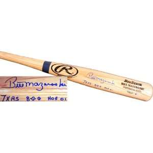 Bill Mazeroski Autographed Rawlings Name Model Baseball Bat with HOF 