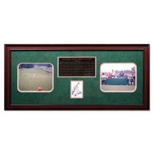 Bob Goalby and Roberto DeVicenzo Framed Autographed Cut Piece