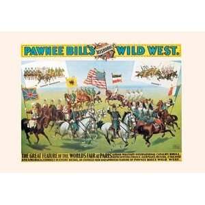  Buffalo Bill Pawnee Bill and Paris   16x24 Giclee Fine 