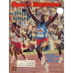  Carl Lewis Unsigned 1984 Sports Illustrated Sports 