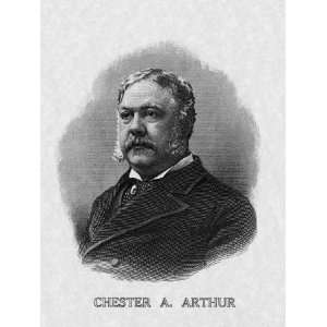  US President Chester Arthur Premium Poster Print, 12x16 