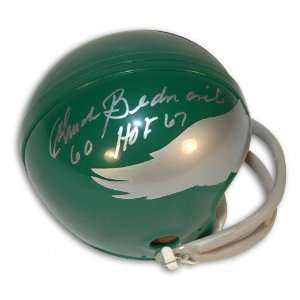Chuck Bednarik Autographed/Hand Signed Philadelphia Eagles Mini Helmet 