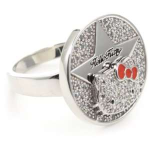  Hello Kitty Superstar White Sapphire And Diamond Ring 