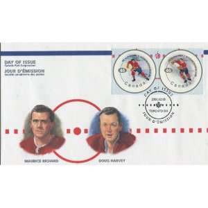  Maurice Richard & Doug Harvey First Day Cover   Sports 