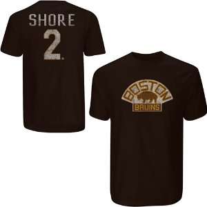Old Time Hockey Boston Bruins Eddie Shore Alumni Player Name & Number 