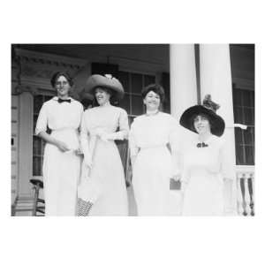 Woodrow Wilsons Wife and Daughter, Jessie, Eleanor, Mrs. Ellen Wilson 
