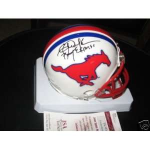 Eric Dickerson Rams,smu.hof Jsa/coa Signed Mini Helmet