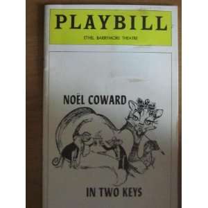  Playbill Ethel Barrymore theatre  Noel Coward in two 
