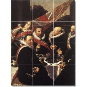 Frans Hals People Bathroom Tile Mural 9  24x32 using (12) 8x8 tiles