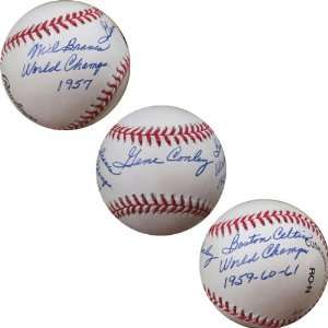  Gene Conley Autographed Baseball