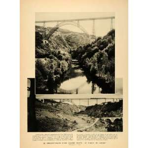  1939 Garabit Viaduct Arch Bridge Gustave Eiffel Print 