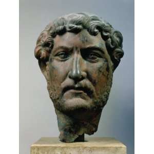  Hadrian, 76 138 AD Roman Emperor, Bronze Head, from Egypt 