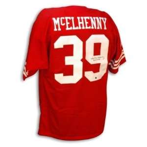  Hugh McElhenny Signed 49ers t/b Jersey w/HOF Sports 
