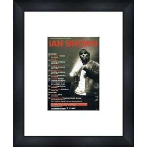 IAN BROWN UK Tour 2005   Custom Framed Original Concert Ad   Framed 